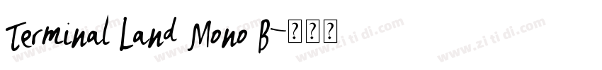 Terminal Land Mono B字体转换